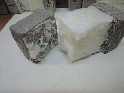 Рисунок внешнего вида образцов после определения прочности сцепления (образцы без Стиз Д)